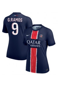 Paris Saint-Germain Goncalo Ramos #9 Voetbaltruitje Thuis tenue Dames 2024-25 Korte Mouw